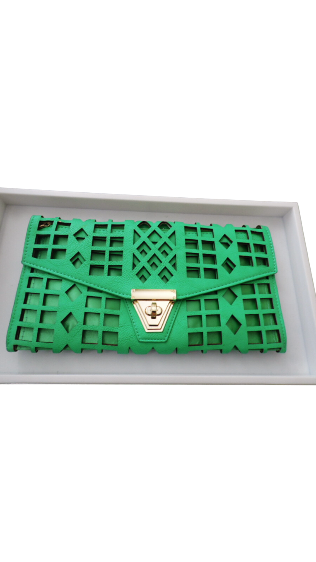 Green Geo Clutch